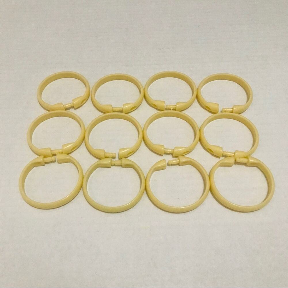 Cream Shower Curtain Rings